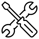 Icon of crossed tools for AC System installation