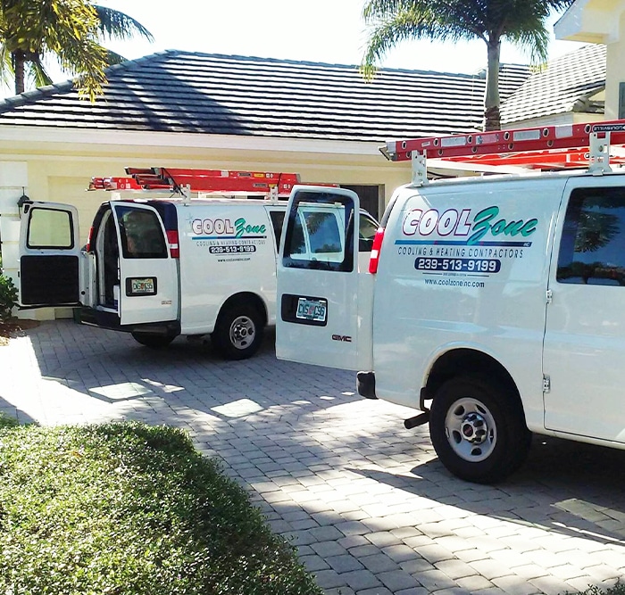 air conditioning installation trucks in Naples